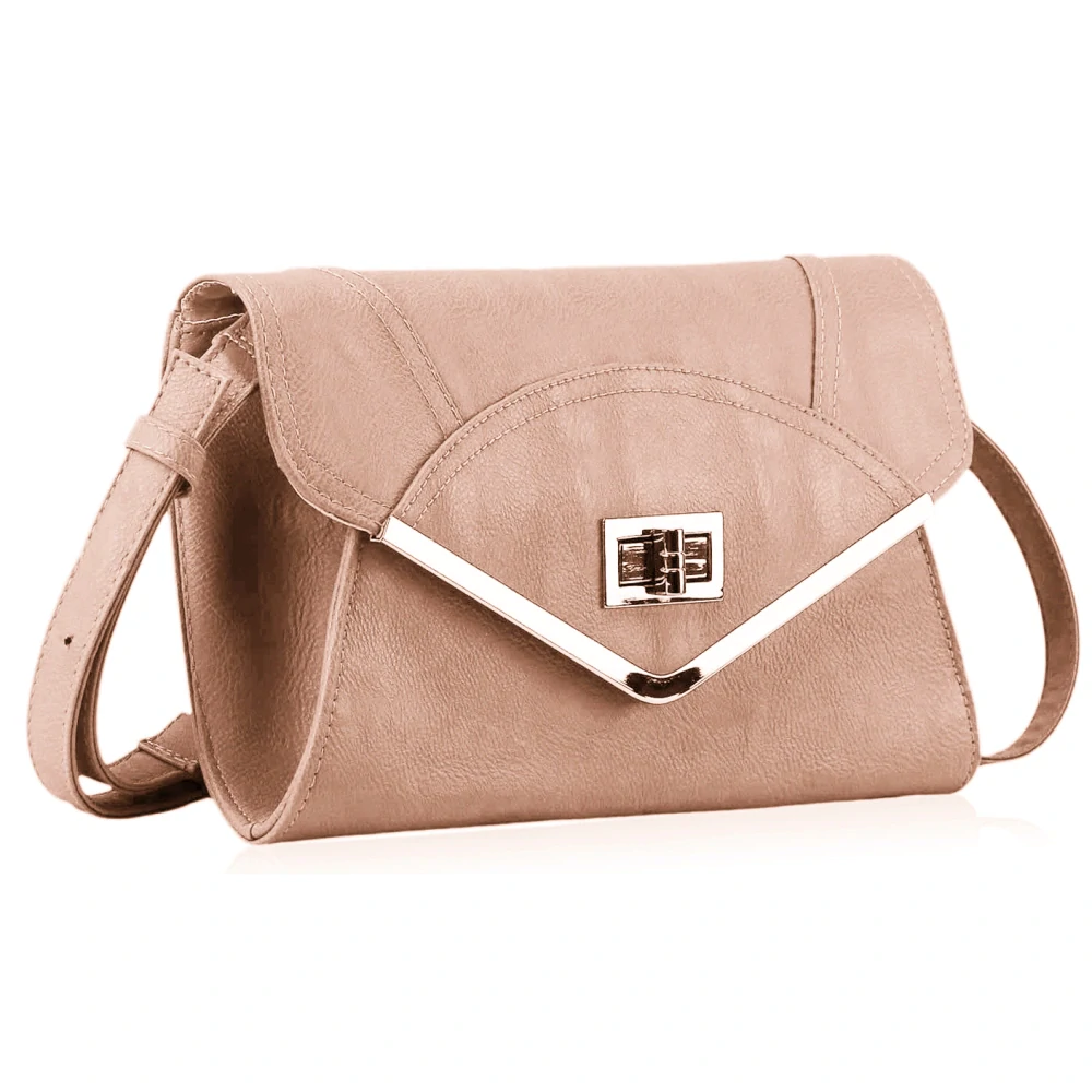 LS Fashion Kabelka psaníčko LSE00174 růžové