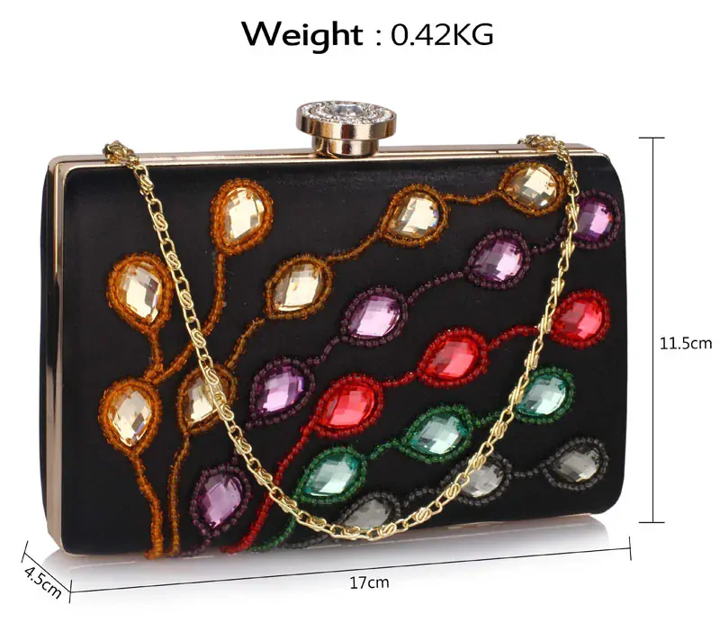 LS Fashion Psaníčko LSE00322 černé