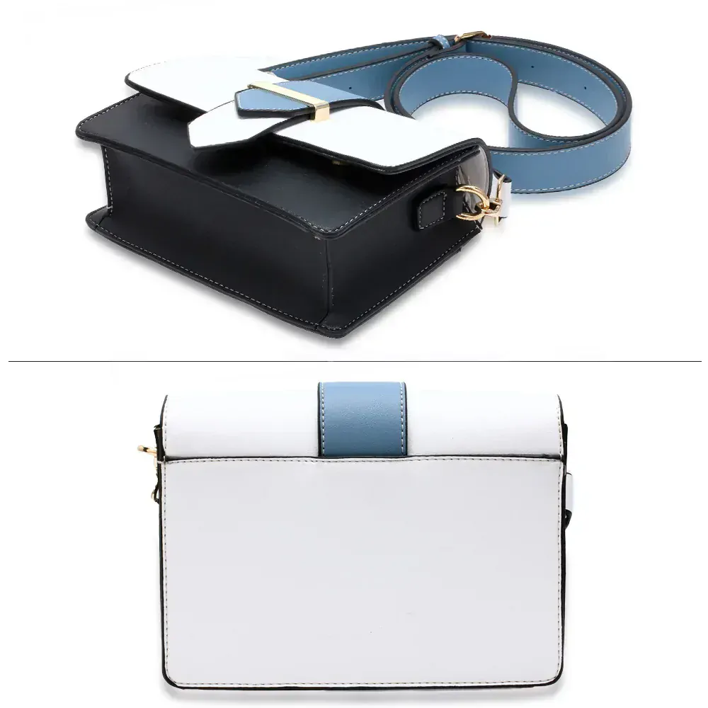 Anna Grace Kabelka crossbody AG00692 bílá/černá/modrá
