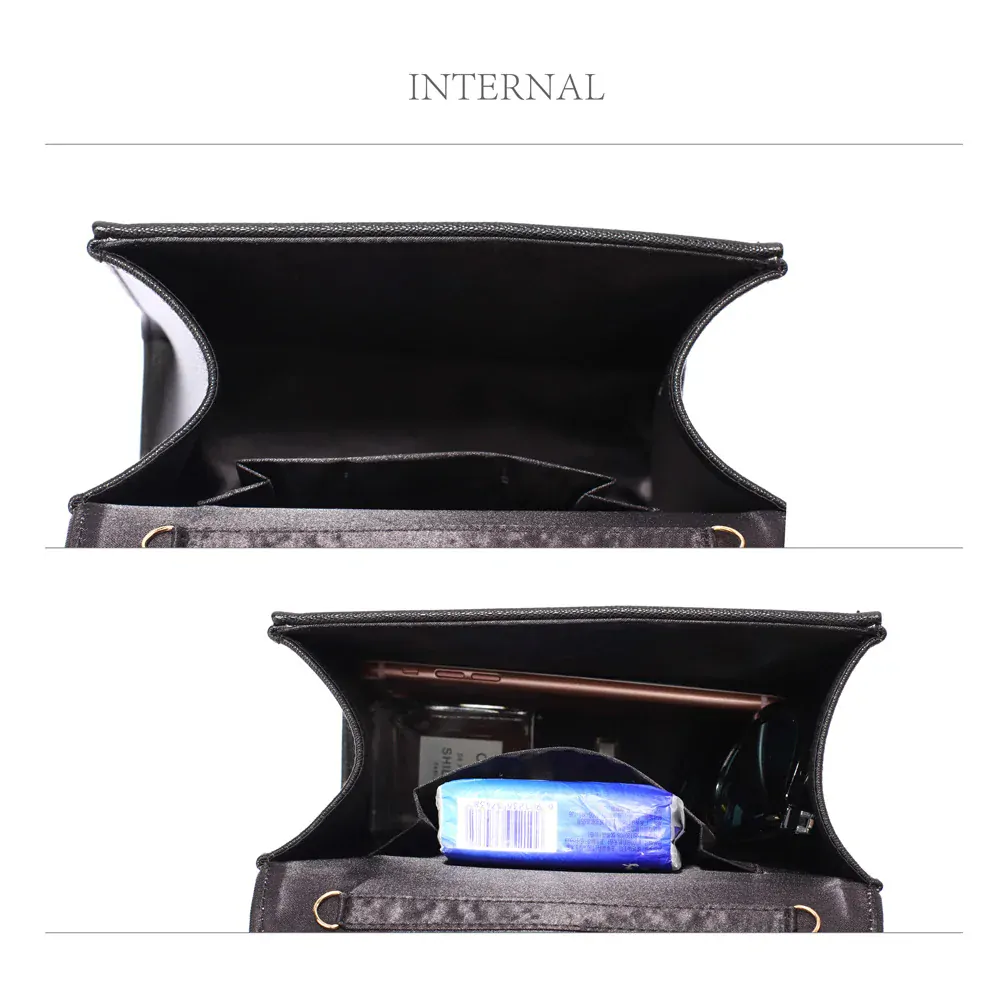 ANNA GRACE Malá společenská kabelka - psaníčko AGC00348 černá