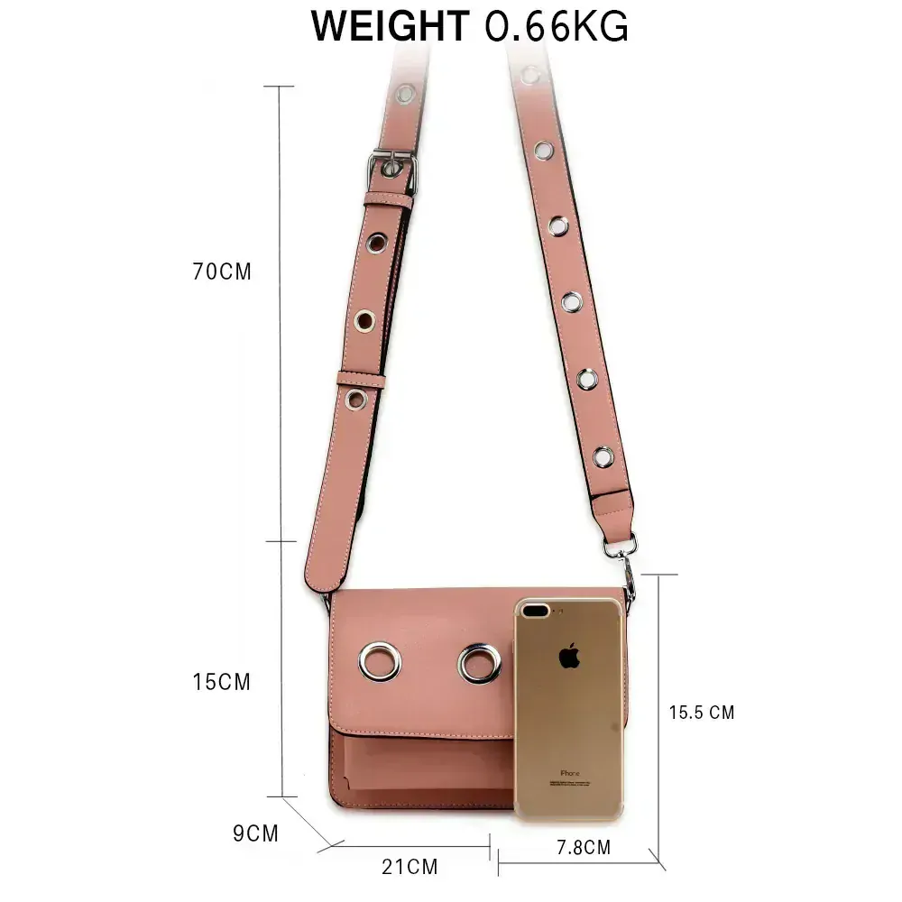 Anna Grace Crossbody kabelka AG00714 růžová