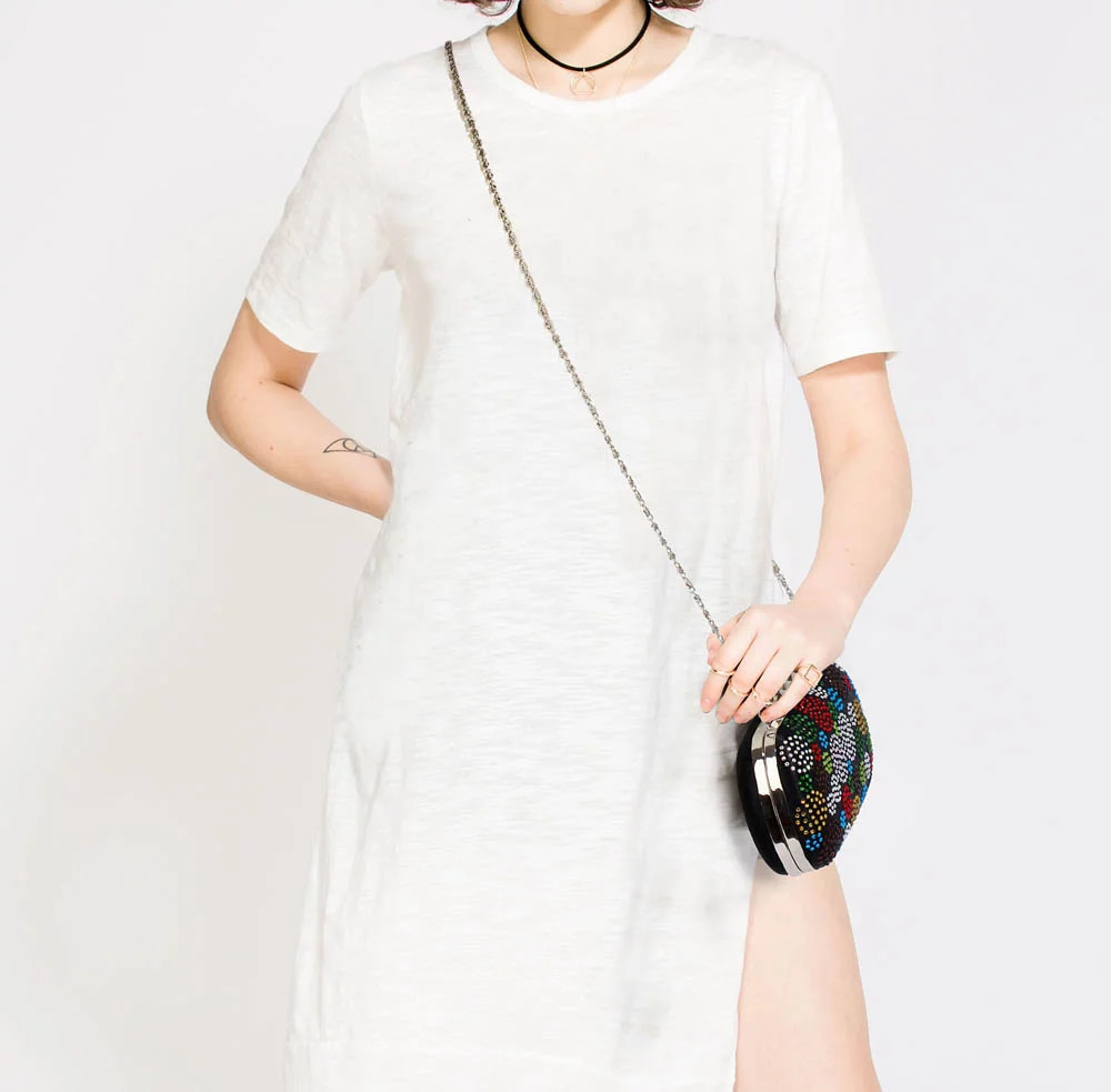 LS Fashion Psaníčko LSE00214 černé