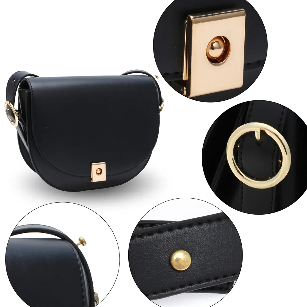 Černá kabelka crossbody Anna Grace AG00658