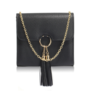 ANNA GRACE Malá společenská kabelka - psaníčko AGC00348 černá